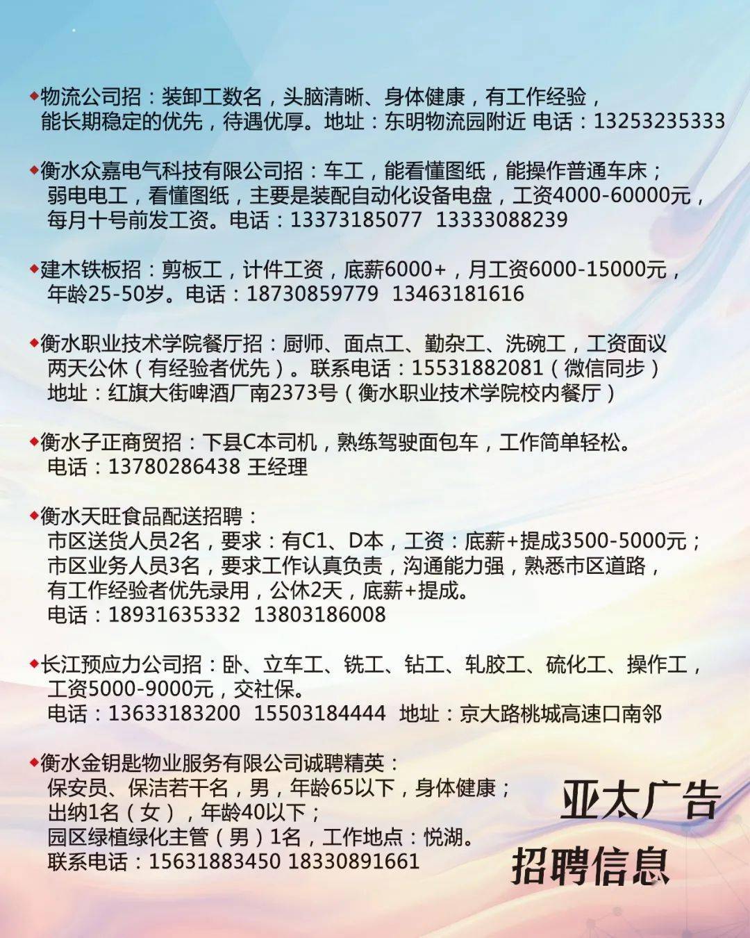 德惠人才市场招聘信息概览