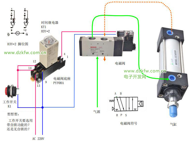 电磁阀接线图及原理图详解